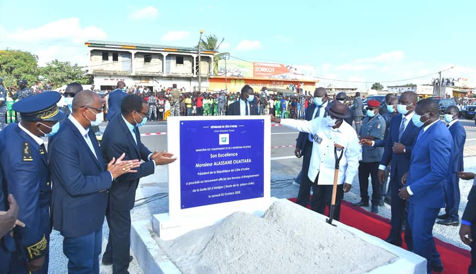 Démarrage officiel des travaux de dédoublement de la route de la prison civile (Sortie Est d'Abidjan)